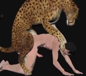 Rapey leopard fucks a gay dude