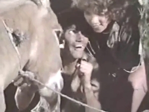 Zoo sex in a vintage video, donkey porn RULES